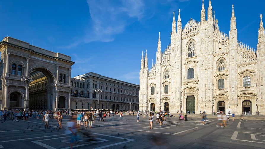 White church in Rome, exterior