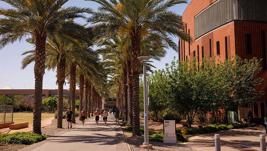 ASU Tempe campus during the afternoon