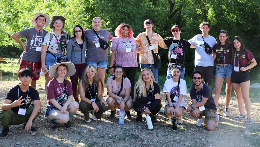 Group of Barrett Polytechnic student leaders outside