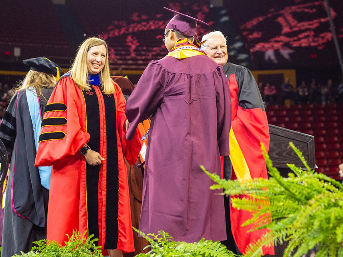 Barrett Honors Dean Tara Williams at commencement