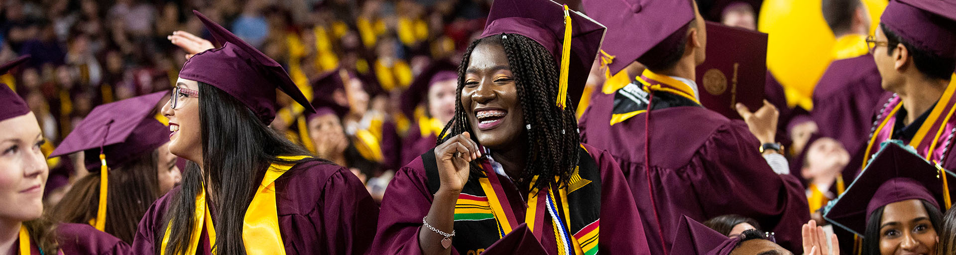 Barrett student celebrating at graduation