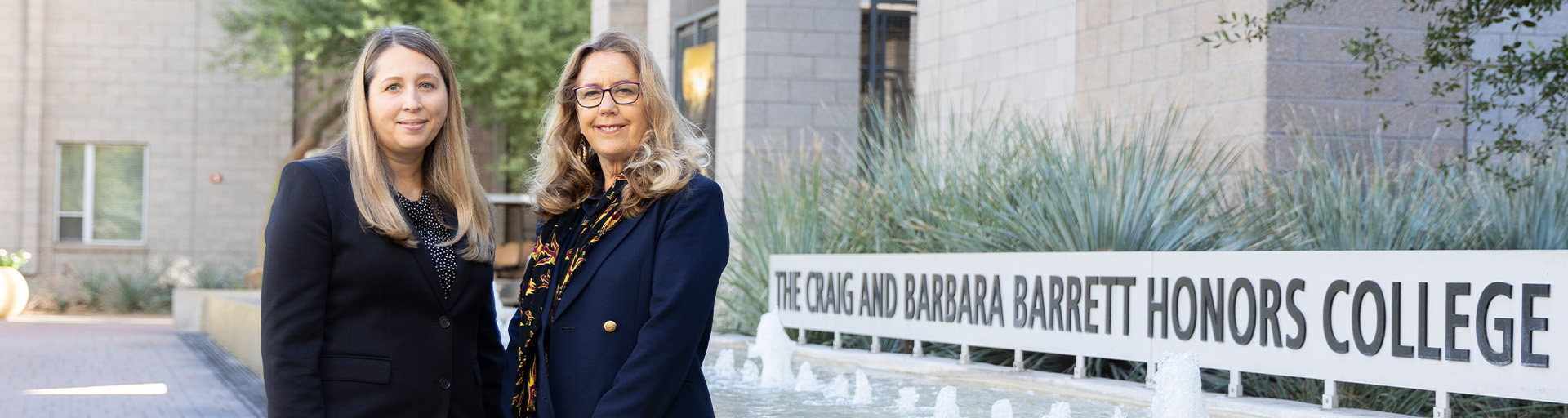 Barrett Honors College Deans Tara Williams and Kristen Hermann