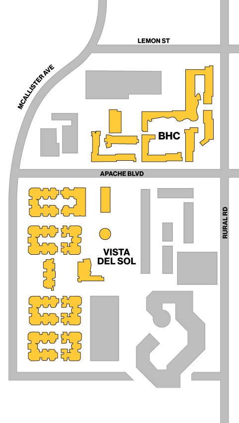 Barrett Tempe map